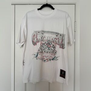 Never Worn Cactus Jack / Mitchell & Ness University of Georgia Tee. Size L